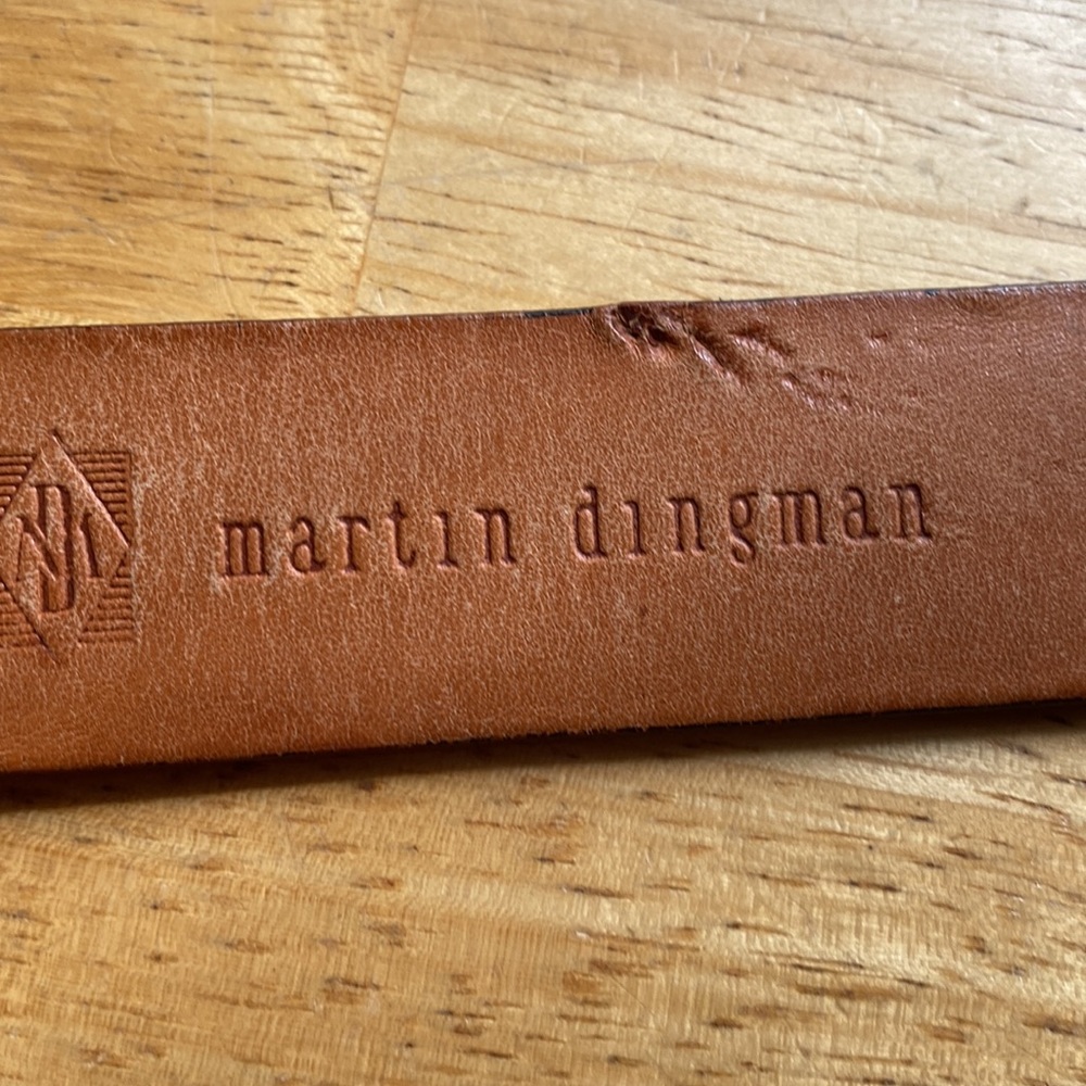 Belt Brown color Martin Dingman brand Alligator-Grain Leather Size 38 pre-owned - Picture 7 of 15